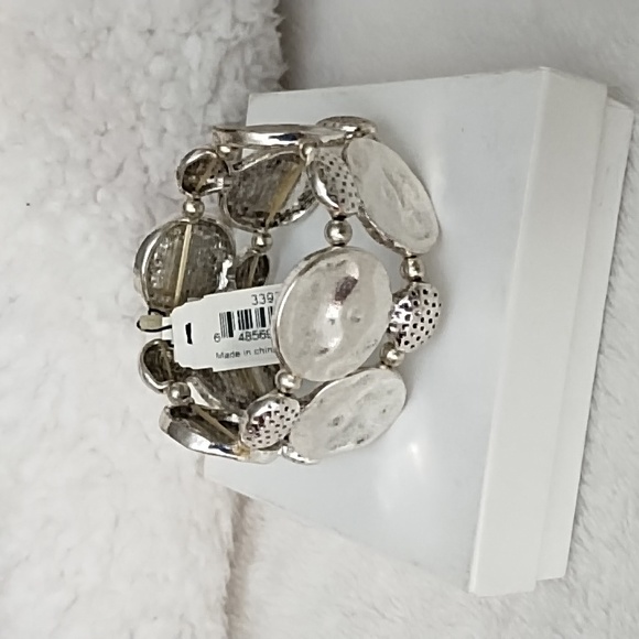 Silver stretch bracelet by East 5th - Picture 5 of 5